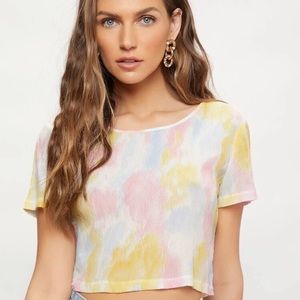 SHEIN Tie Dye Crop Top